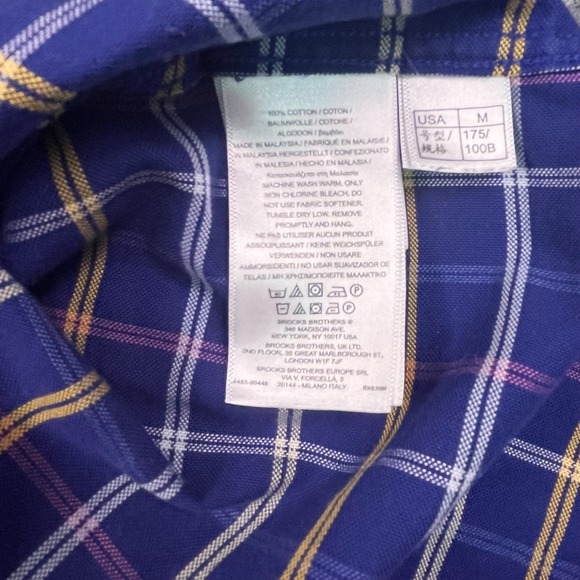 Brooks Brothers Madison Fit Plaid Button Down Shirt Men's Size Medium - Picture 3 of 6